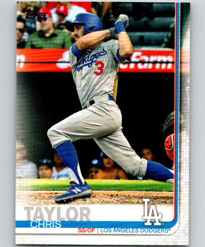 2019 Topps #72 Chris Taylor Mint Los Angeles Dodgers  Image 1