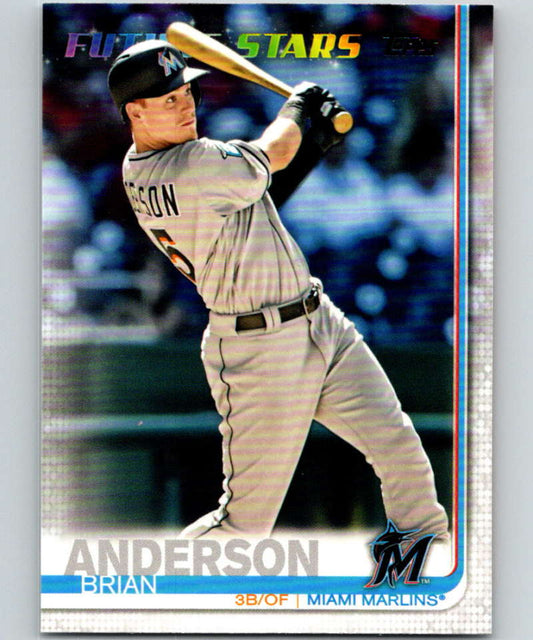 2019 Topps #212 Brian Anderson Mint Miami Marlins  Image 1