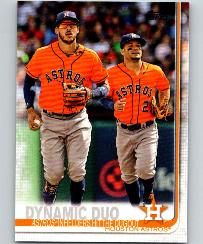 2019 Topps #294 Dynamic Duo Mint Houston Astros  Image 1