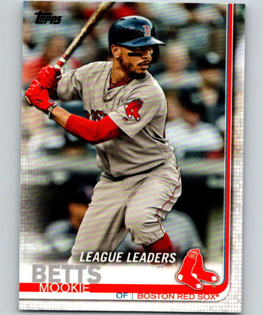 2019 Topps #312 Mookie Betts Mint Boston Red Sox  Image 1