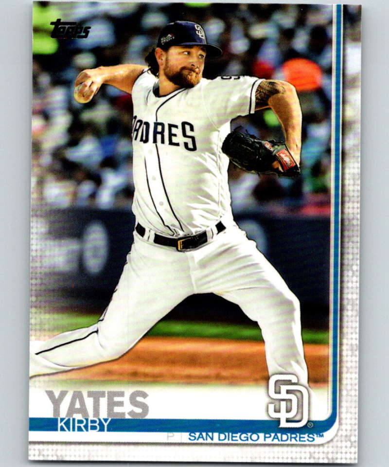 2019 Topps #347 Kirby Yates Mint San Diego Padres  Image 1