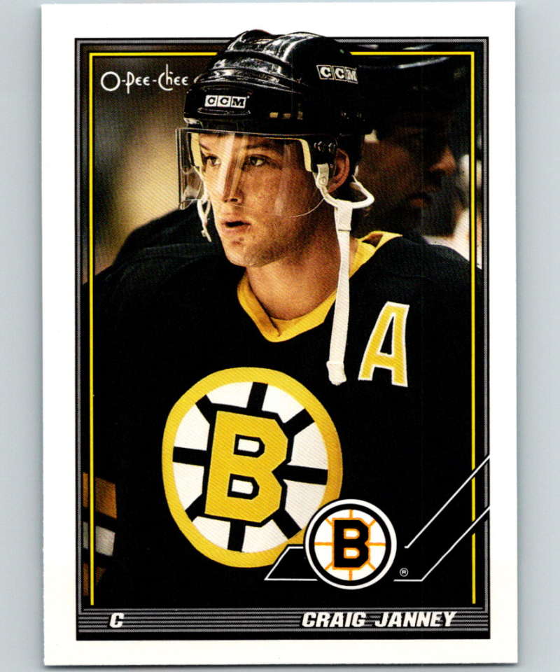 1991-92 O-Pee-Chee #41 Craig Janney Mint Boston Bruins  Image 1