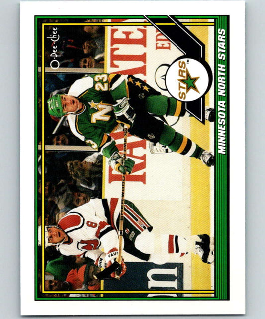 1991-92 O-Pee-Chee #44 Team North Stars Mint Minnesota North Stars  Image 1