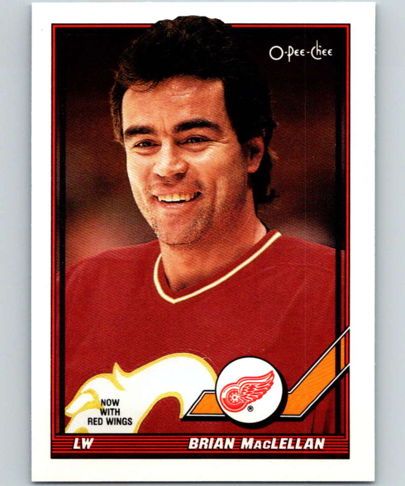 1991-92 O-Pee-Chee #50 Brian MacLellan Mint Calgary Flames