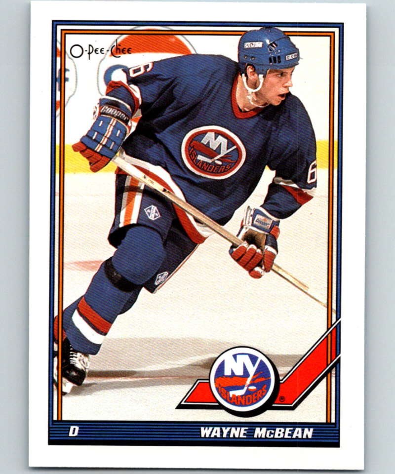 1991-92 O-Pee-Chee #62 Wayne McBean Mint New York Islanders