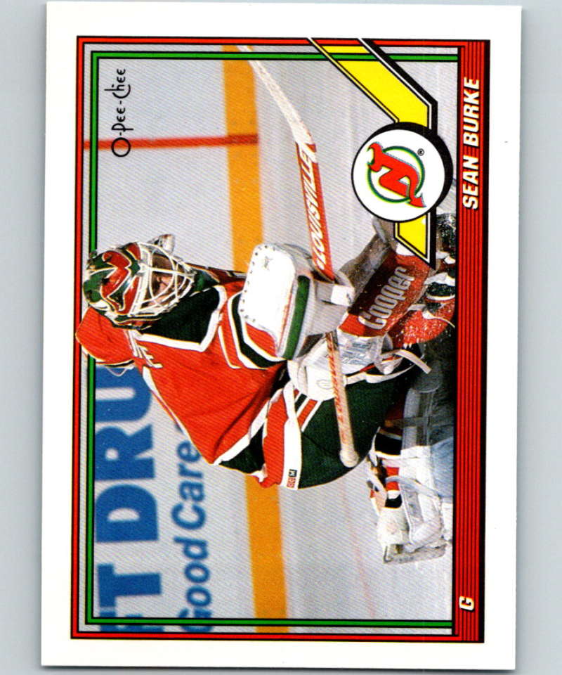 1991-92 O-Pee-Chee #67 Sean Burke Mint New Jersey Devils  Image 1