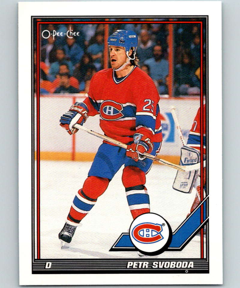 1991-92 O-Pee-Chee #76 Petr Svoboda Mint Montreal Canadiens  Image 1