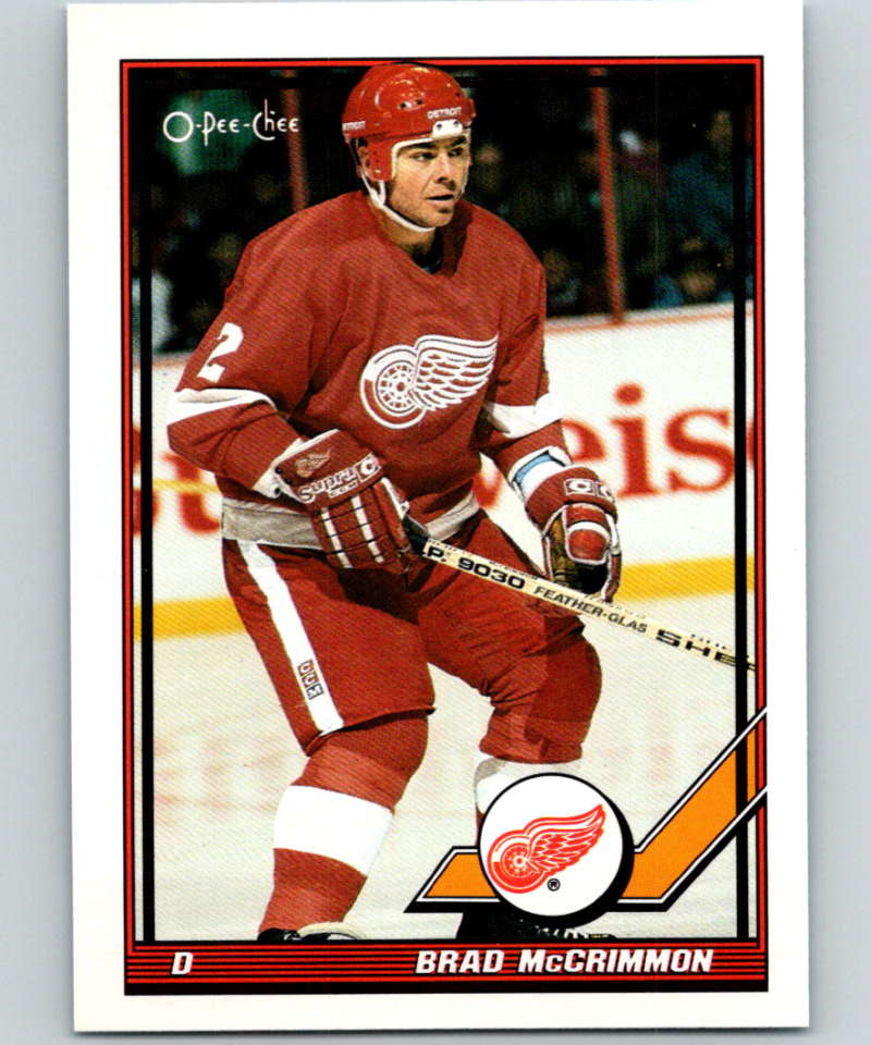 1991-92 O-Pee-Chee #79 Brad McCrimmon Mint Detroit Red Wings