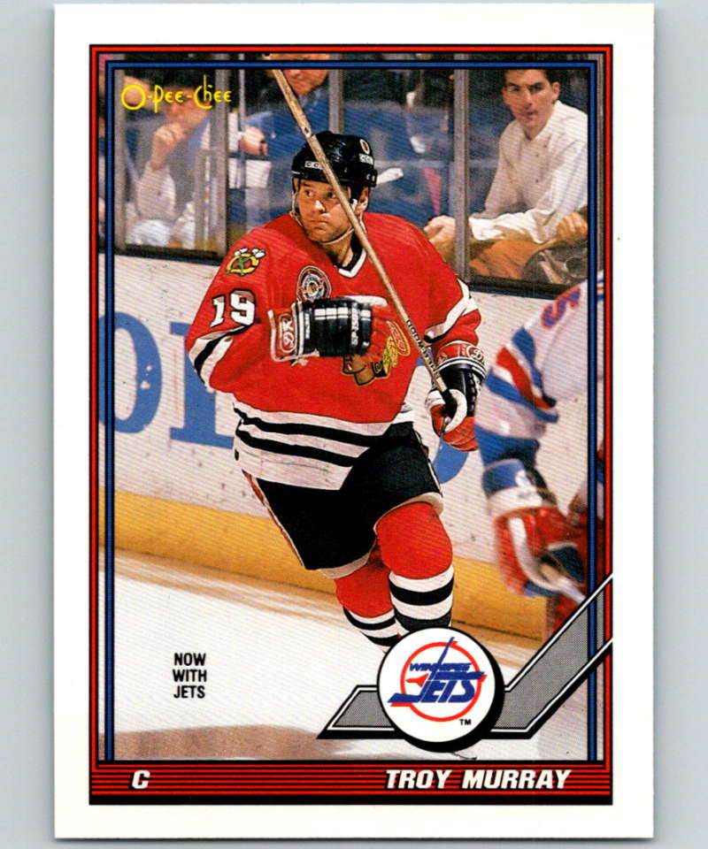 1991-92 O-Pee-Chee #87 Troy Murray Mint Chicago Blackhawks  Image 1