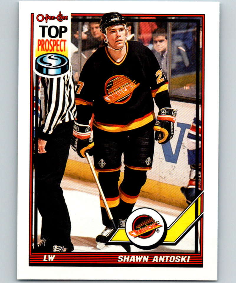 1991-92 O-Pee-Chee #98 Shawn Antoski Mint Vancouver Canucks  Image 1