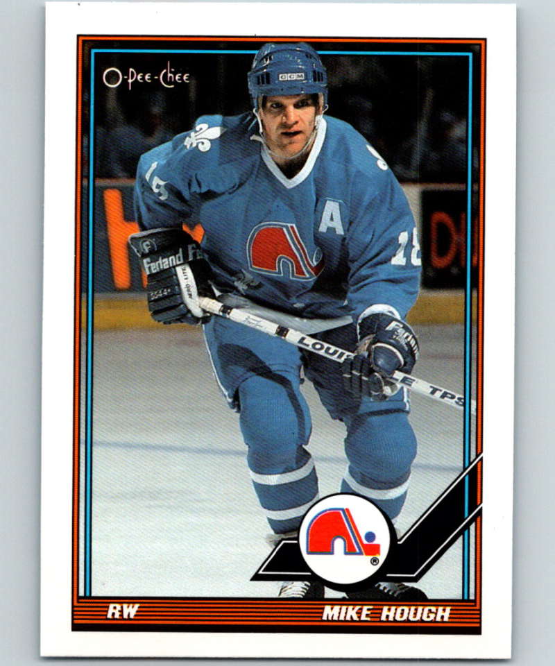 1991-92 O-Pee-Chee #113 Mike Hough Mint Quebec Nordiques  Image 1