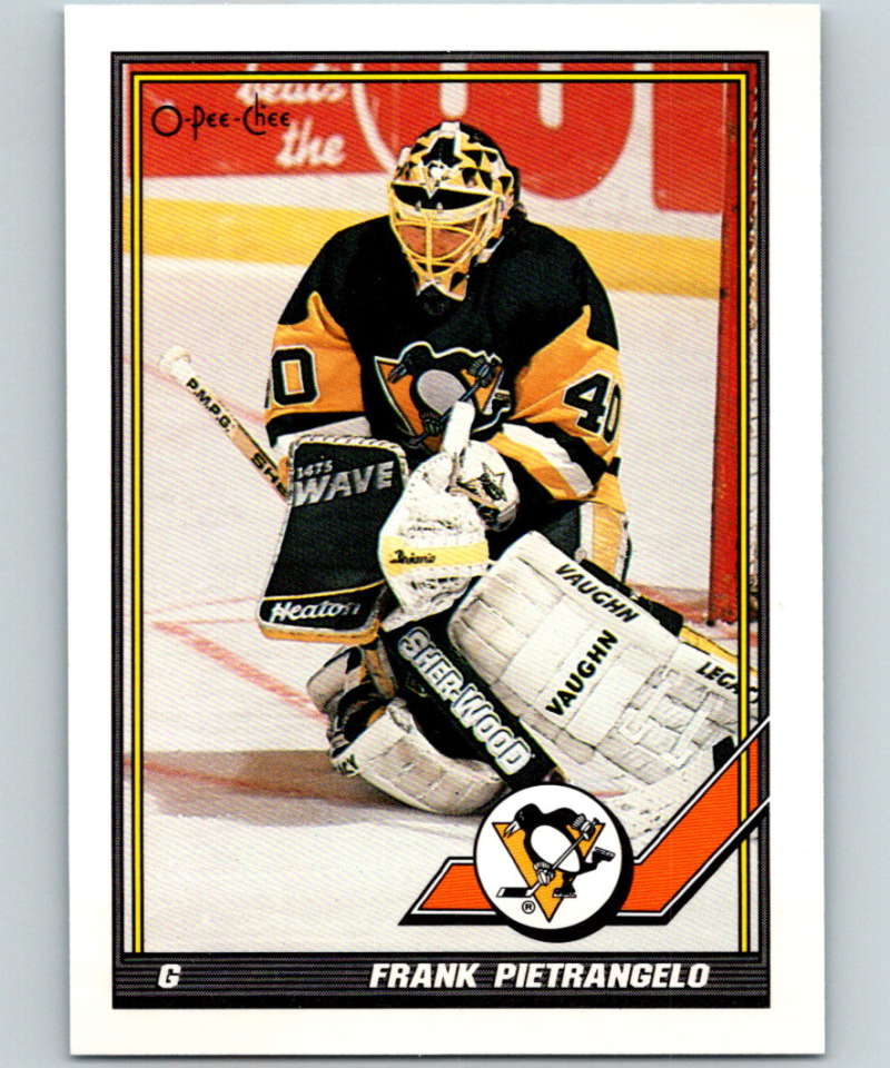 1991-92 O-Pee-Chee #114 Frank Pietrangelo Mint Pittsburgh Penguins  Image 1