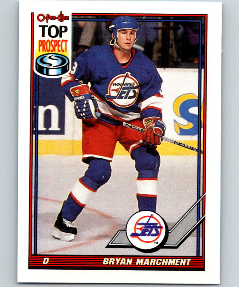 1991-92 O-Pee-Chee #116 Bryan Marchment Mint RC Rookie Winnipeg Jets