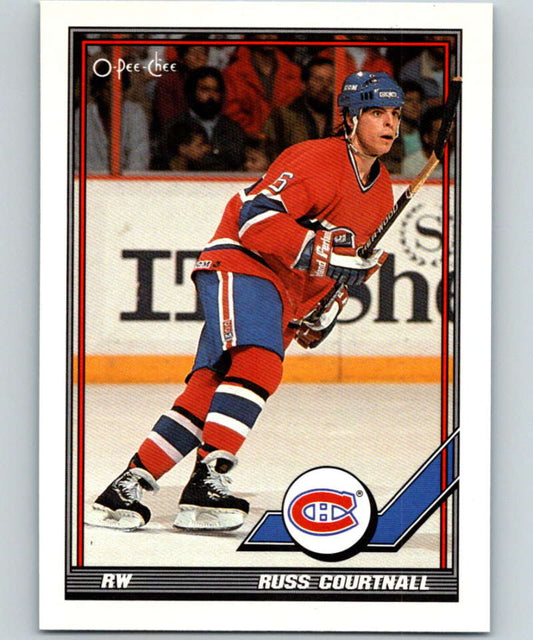 1991-92 O-Pee-Chee #119 Russ Courtnall Mint Montreal Canadiens  Image 1
