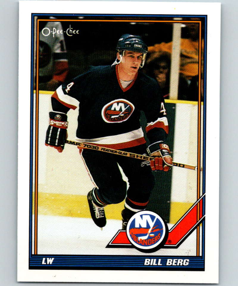 1991-92 O-Pee-Chee #122 Bill Berg Mint New York Islanders  Image 1