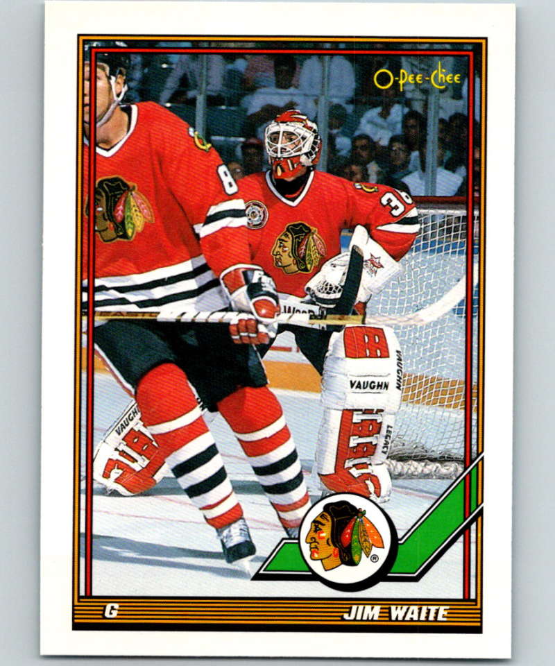 1991-92 O-Pee-Chee #127 Jimmy Waite Mint Chicago Blackhawks  Image 1