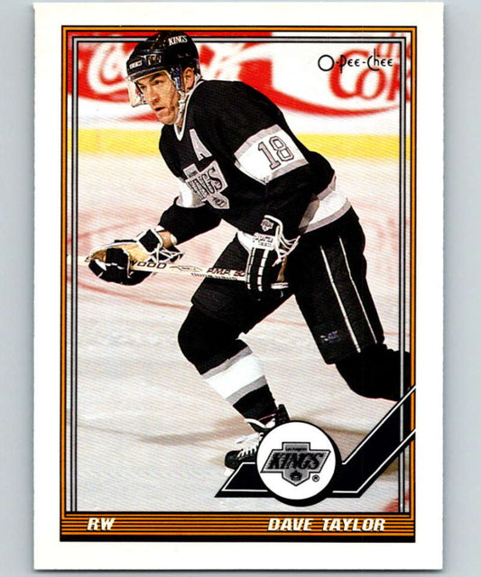 1991-92 O-Pee-Chee #138 Dave Taylor Mint Los Angeles Kings  Image 1