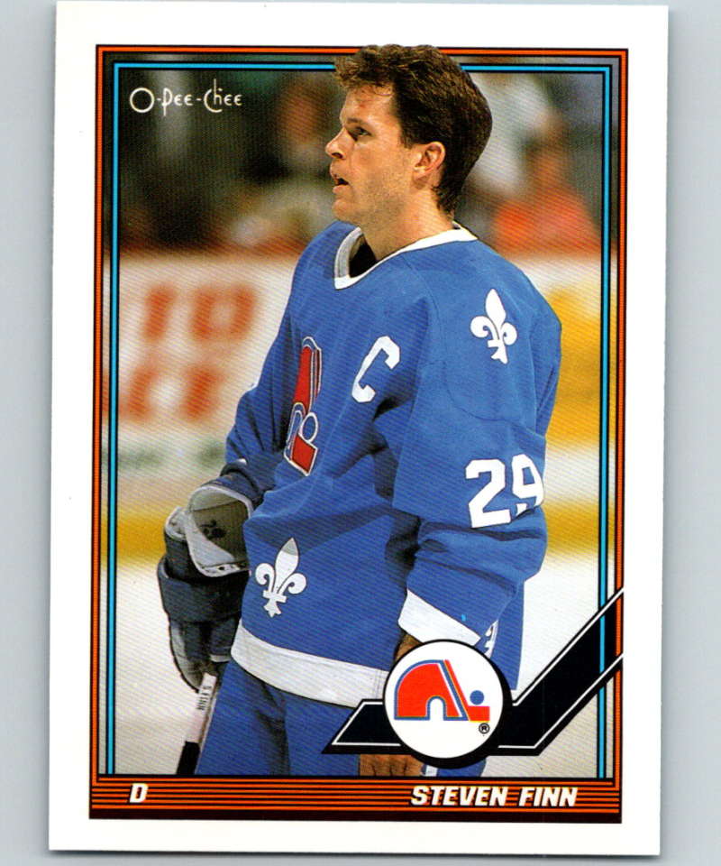 1991-92 O-Pee-Chee #139 Steven Finn Mint Quebec Nordiques  Image 1