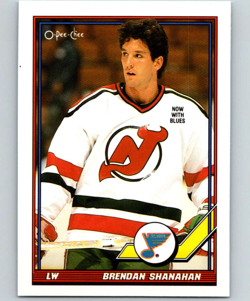 1991-92 O-Pee-Chee #140 Brendan Shanahan Mint New Jersey Devils  Image 1
