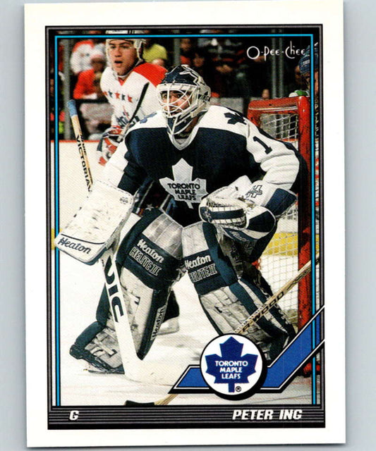 1991-92 O-Pee-Chee #145 Peter Ing Mint Toronto Maple Leafs