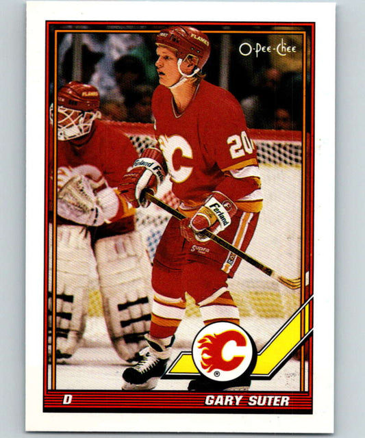 1991-92 O-Pee-Chee #151 Gary Suter Mint Calgary Flames  Image 1