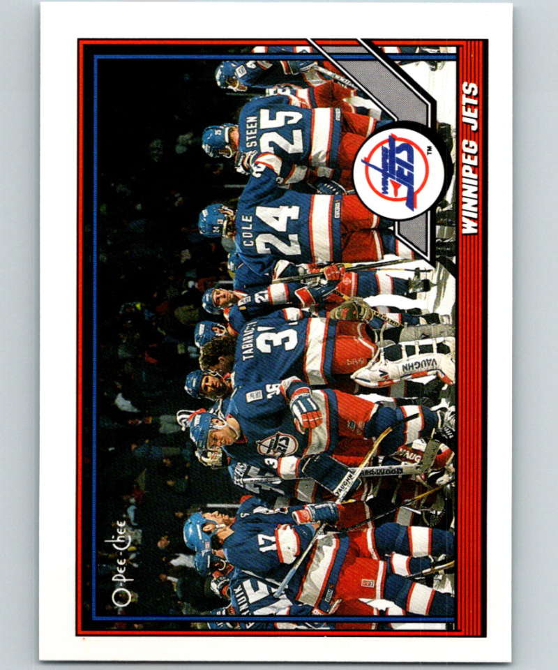 1991-92 O-Pee-Chee #158 Jets Team Mint Winnipeg Jets  Image 1