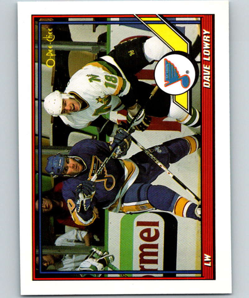 1991-92 O-Pee-Chee #180 Dave Lowry Mint St. Louis Blues  Image 1