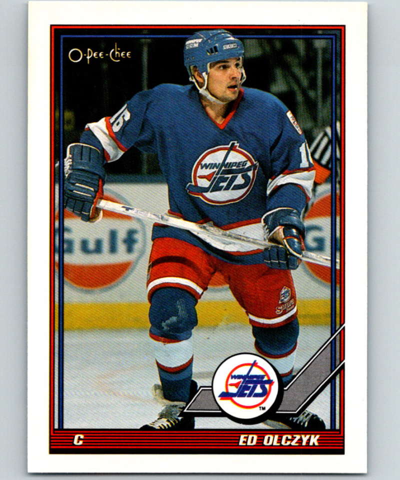 1991-92 O-Pee-Chee #182 Ed Olczyk Mint Winnipeg Jets  Image 1