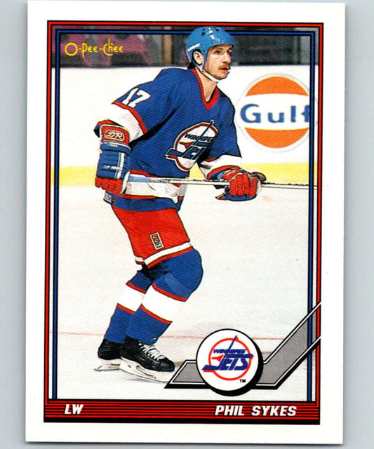 1991-92 O-Pee-Chee #189 Phil Sykes Mint Winnipeg Jets  Image 1