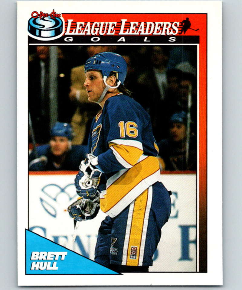1991-92 O-Pee-Chee #190 Brett Hull LL Mint St. Louis Blues  Image 1