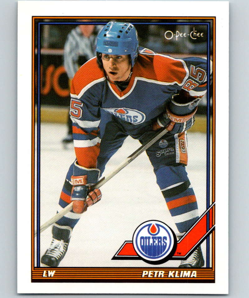 1991-92 O-Pee-Chee #193 Petr Klima Mint Edmonton Oilers  Image 1