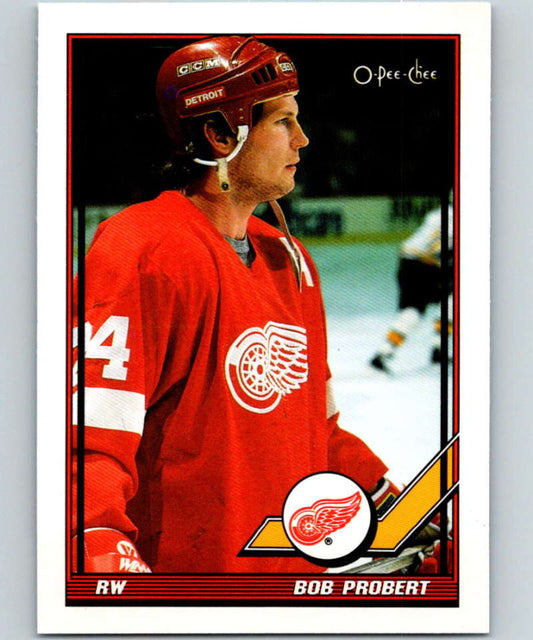 1991-92 O-Pee-Chee #198 Bob Probert Mint Detroit Red Wings