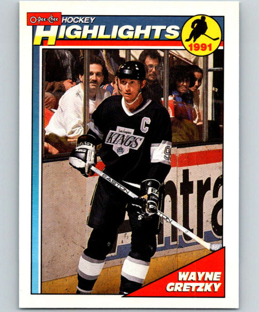 1991-92 O-Pee-Chee #201 Wayne Gretzky HL Mint Los Angeles Kings