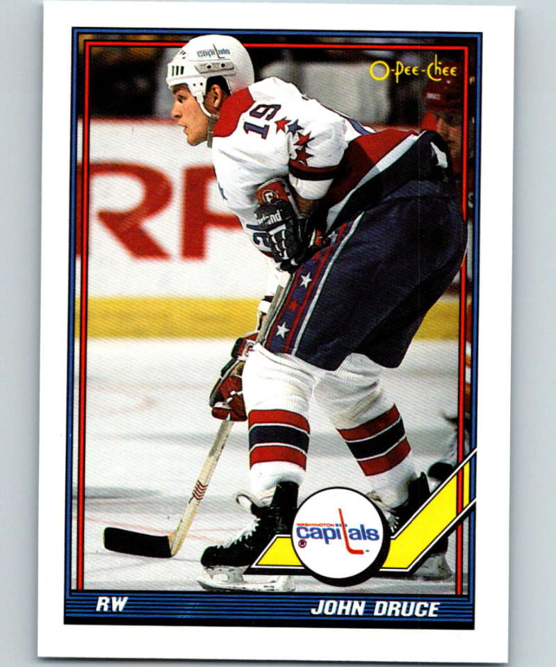 1991-92 O-Pee-Chee #206 John Druce Mint Washington Capitals