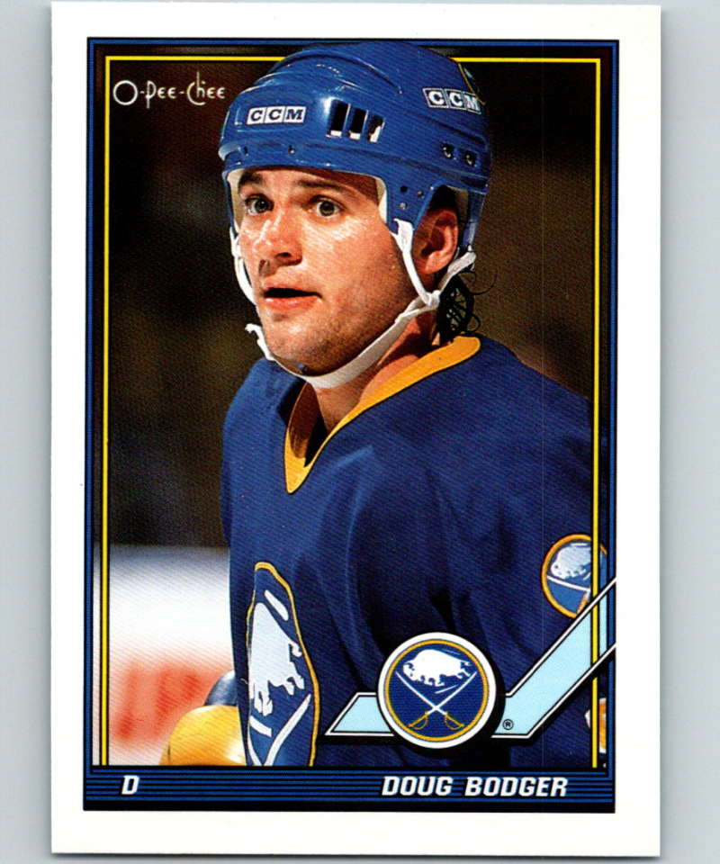 1991-92 O-Pee-Chee #207 Doug Bodger Mint Buffalo Sabres  Image 1