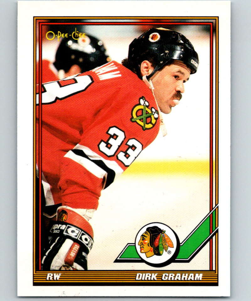 1991-92 O-Pee-Chee #217 Dirk Graham Mint Chicago Blackhawks  Image 1