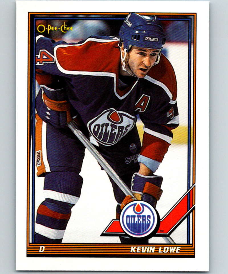 1991-92 O-Pee-Chee #220 Kevin Lowe Mint Edmonton Oilers  Image 1