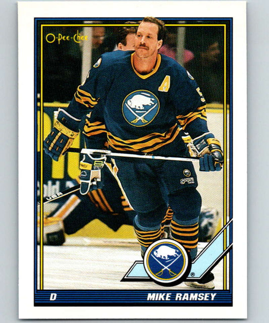 1991-92 O-Pee-Chee #236 Mike Ramsey Mint Buffalo Sabres  Image 1