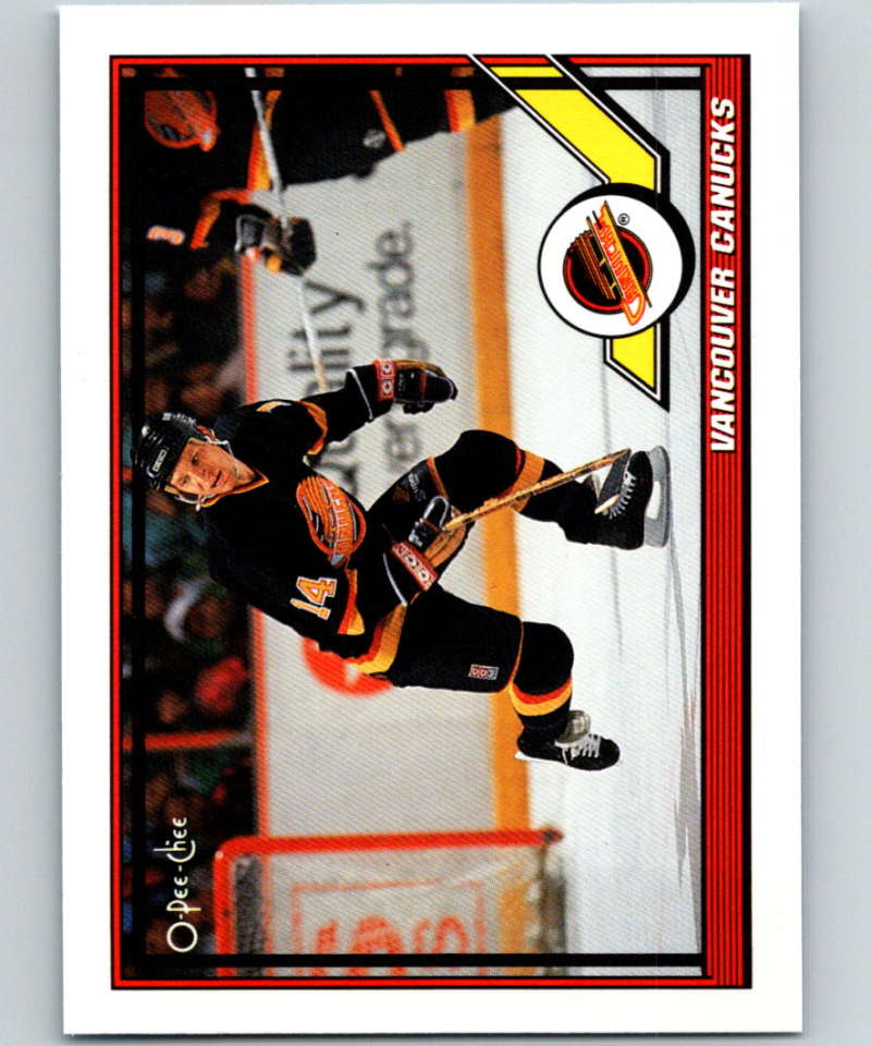 1991-92 O-Pee-Chee #242 Canucks Team Mint  Image 1