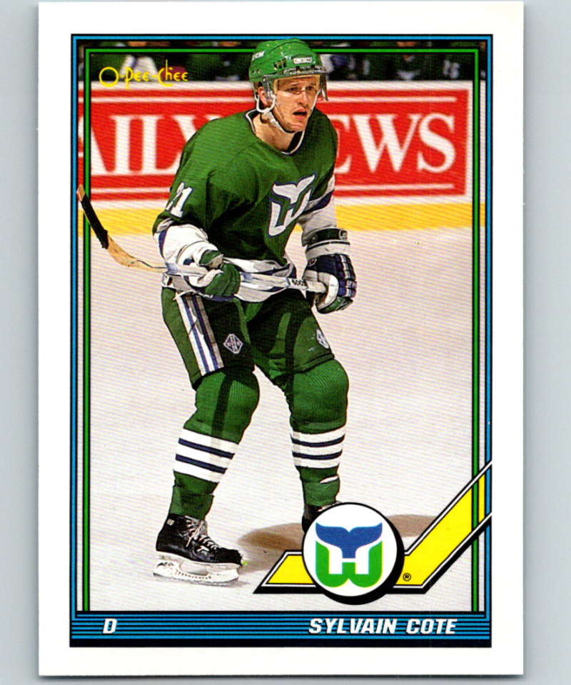 1991-92 O-Pee-Chee #249 Sylvain Cote Mint Hartford Whalers  Image 1