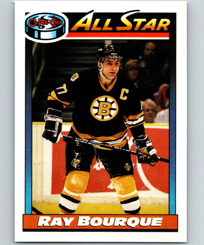 1991-92 O-Pee-Chee #261 Ray Bourque AS Mint Boston Bruins