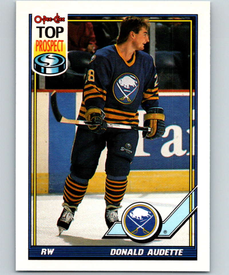 1991-92 O-Pee-Chee #273 Donald Audette Mint Buffalo Sabres  Image 1