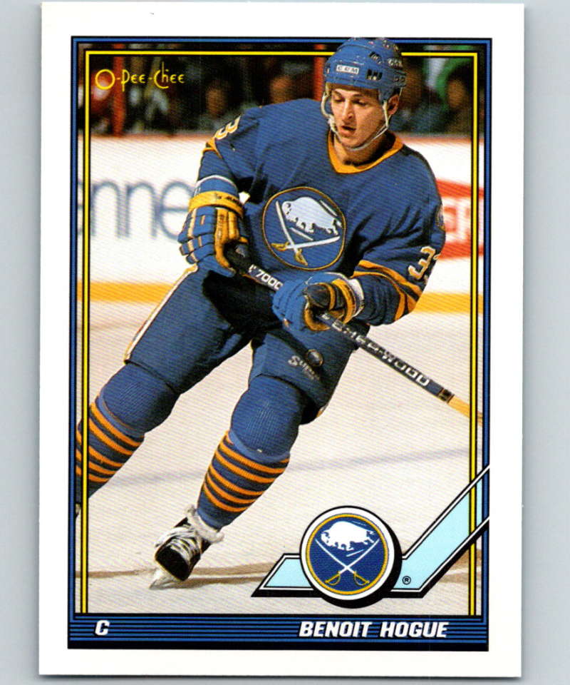 1991-92 O-Pee-Chee #292 Benoit Hogue Mint Buffalo Sabres  Image 1