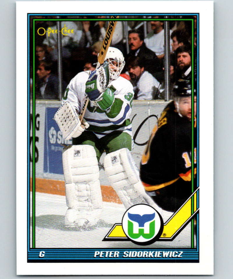 1991-92 O-Pee-Chee #296 Peter Sidorkiewicz Mint Hartford Whalers  Image 1