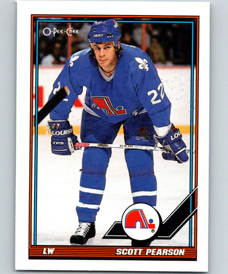 1991-92 O-Pee-Chee #297 Scott Pearson Mint Quebec Nordiques  Image 1