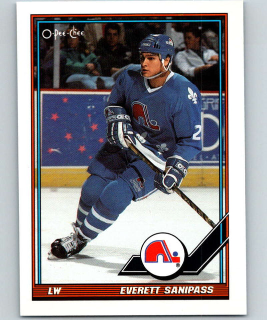 1991-92 O-Pee-Chee #315 Everett Sanipass Mint Quebec Nordiques