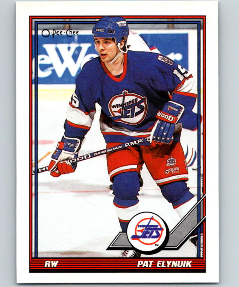 1991-92 O-Pee-Chee #326 Pat Elynuik Mint Winnipeg Jets  Image 1