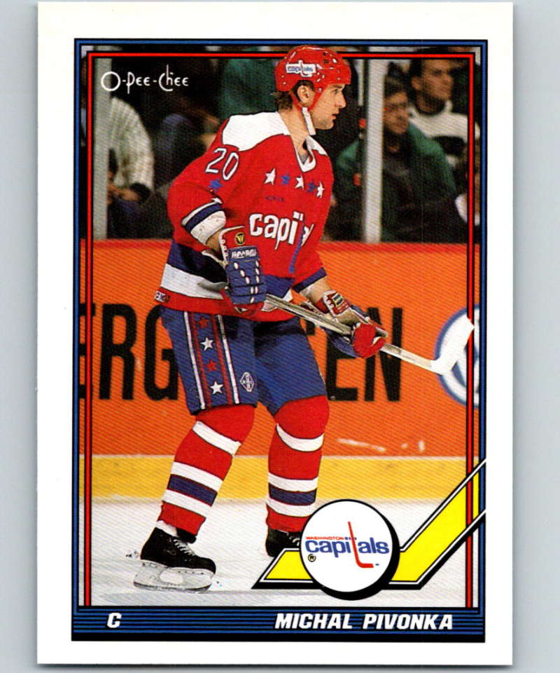 1991-92 O-Pee-Chee #327 Michal Pivonka Mint Washington Capitals  Image 1