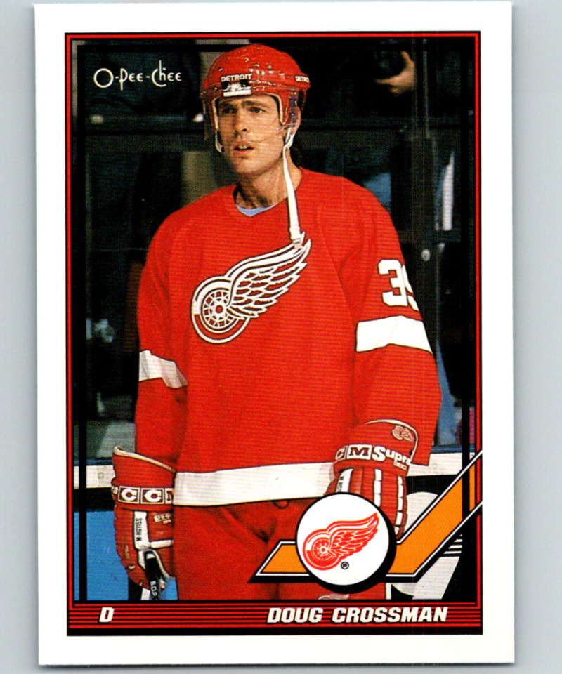 1991-92 O-Pee-Chee #341 Doug Crossman Mint Detroit Red Wings  Image 1