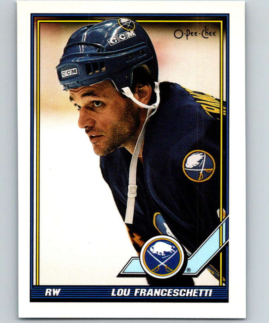 1991-92 O-Pee-Chee #354 Lou Franceschetti Mint Buffalo Sabres  Image 1